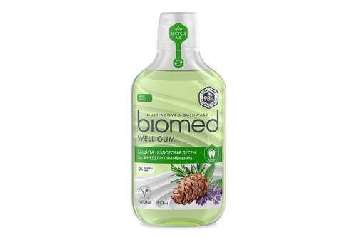 Антибактериальный ополаскиватель для полости рта biomed Well Gum