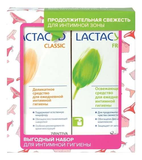 Набор для интимной гигиены 2*200мл (освежающее средство Fresh + деликатное средство Classic)