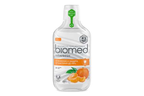 Антибактериальный ополаскиватель для полости рта biomed Vitafresh