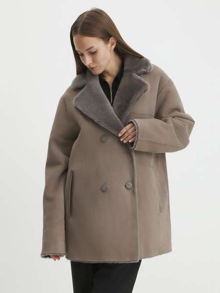 Женская дубленка  MAISON DAVID (натуральная замша дубльфас)