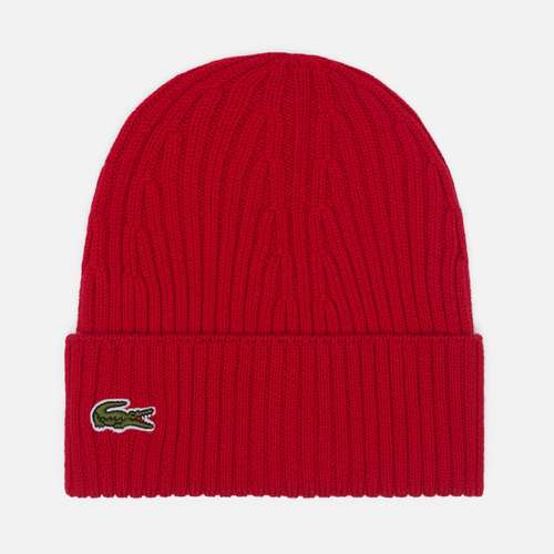 Шапка Lacoste Ribbed Wool Knit