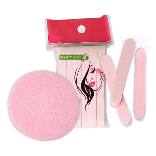 BEAUTY SHINE Спонж косметический для умывания Розовый