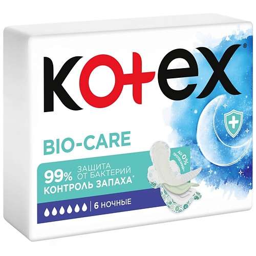 KOTEX Прокладки гигиенические БИО-КЭА НОЧНЫЕ