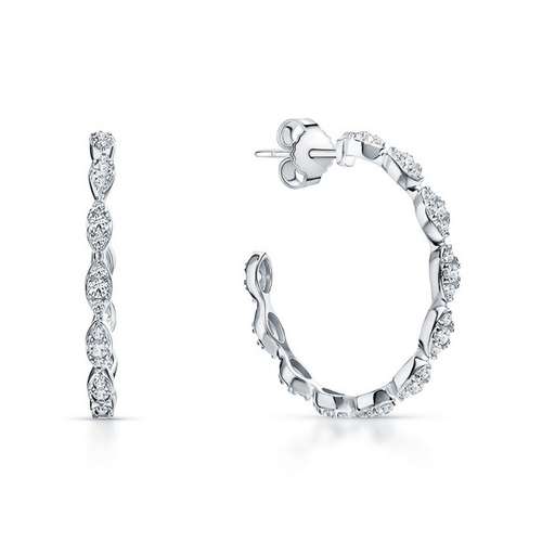 Серебряные серьги с фианитами