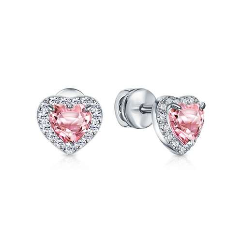 Серебряные серьги с фианитами