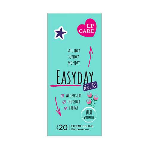 LP CARE Прокладки ежедневные DEO WATERLILY