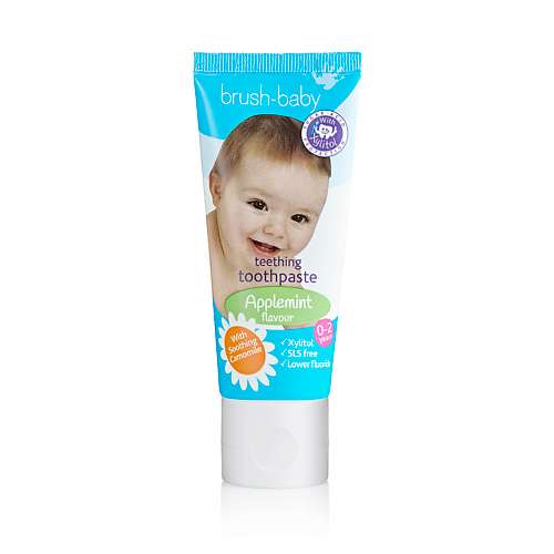 BRUSH-BABY Зубная паста Applemint, с рождения до 2 лет