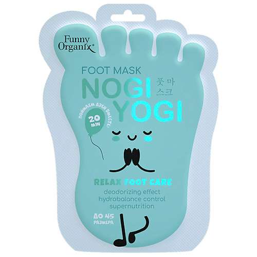 FUNNY ORGANIX УЛЬТРАСМЯГЧАЮЩАЯ маска-носочки для ухода за кожей ног