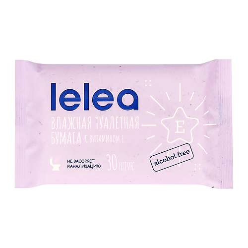 LELEA Бумага туалетная влажная UNICORN с витамином Е