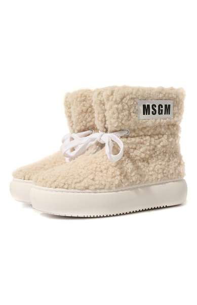 Детское: Утепленные ботинки MSGM kids