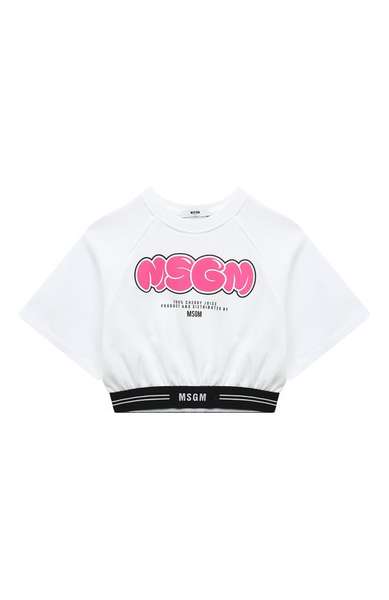 Детское: Хлопковый топ MSGM kids