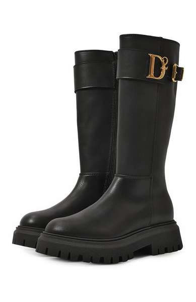 Детское: Кожаные сапоги Dsquared2