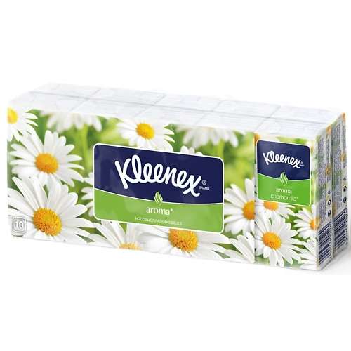 KLEENEX ВЕЛТИ Платочки бумажные ароматизированные Ромашка