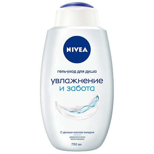 NIVEA Гель-уход для душа Увлажнение и забота для всей семьи увлажняющий с маслом миндаля