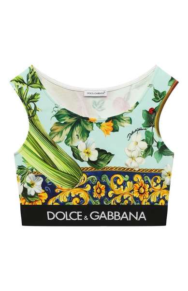 Детское: Хлопковый топ Dolce & Gabbana