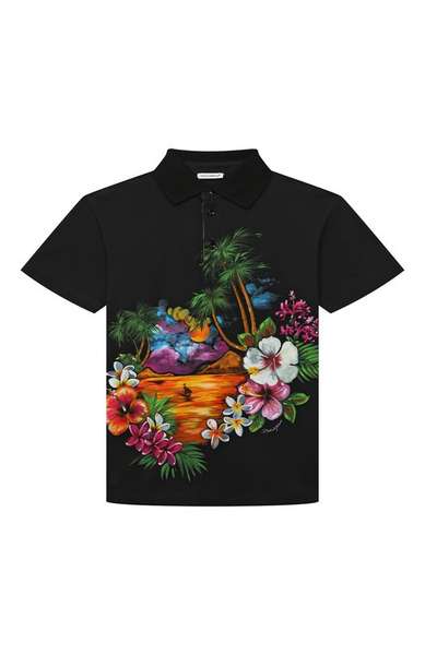 Детское: Хлопковое поло Dolce & Gabbana
