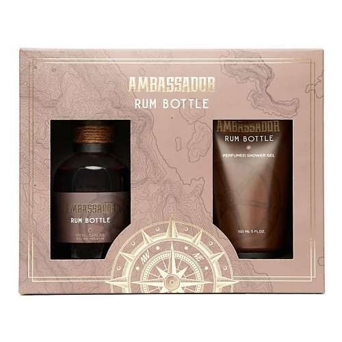 AMBASSADOR Парфюмерно-косметический набор Rum Bottle