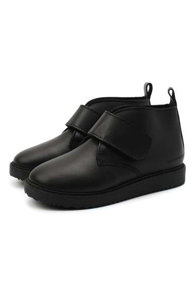 Детское: Кожаные ботинки Emporio Armani