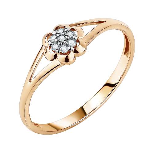 Золотое кольцо с  бриллиантами