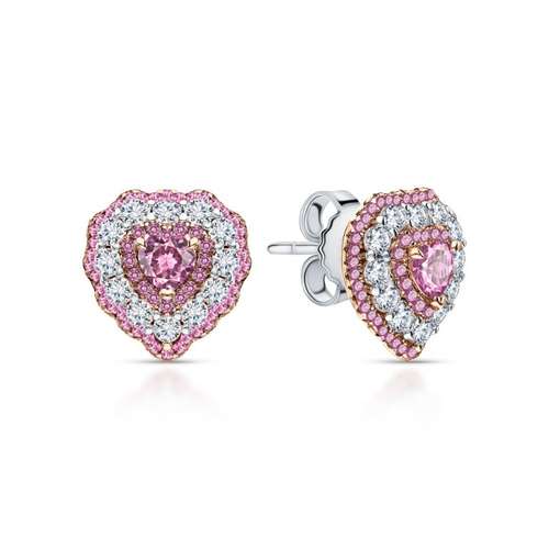 Серебряные серьги с фианитами