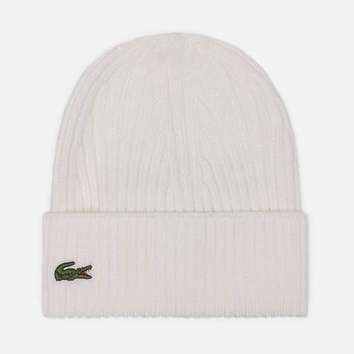 Шапка Lacoste Ribbed Wool Knit
