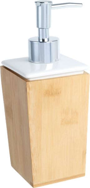 Дозатор для жидкого мыла Fixsen Wood FX-110-1 настольный, белый, дерево