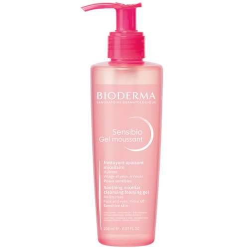 Bioderma Sensibio Очищающий мицеллярный гель для умывания чувствительной кожи, 200 мл, Bioderma