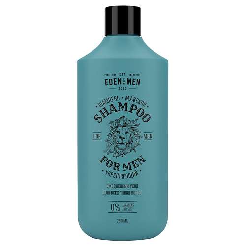 EDEN FOR MEN Шампунь мужской укрепляющий, против выпадения с протеинами пшеницы