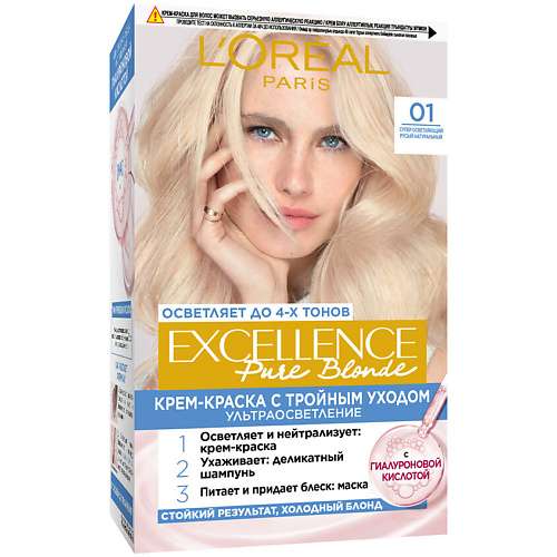 L'ORÉAL PARIS Стойкая крем-краска для волос Excellence Crème