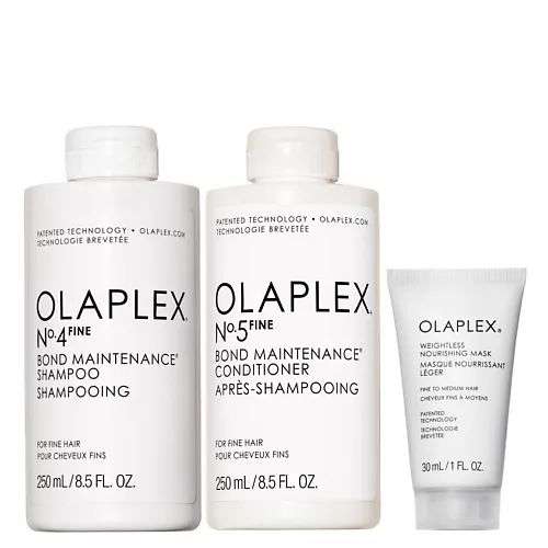 OLAPLEX Набор для тонких волос Olaplex: No.4 Fine, No.5 Fine, Weightless Mask