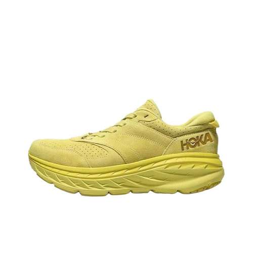 HOKA ONE ONE Bondi L Амортизация Противоскользящий Износостойкий Дышащий Низкий Верх Беговые кроссовки Унисекс Желтый