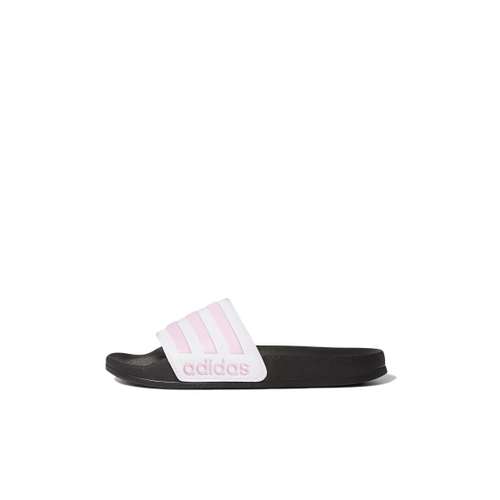 adidas Adilette SHOWER Детские домашние тапочки Черный Розовый Белый