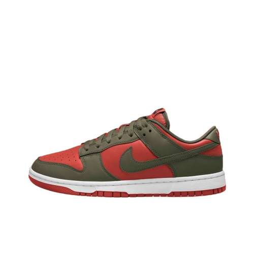 Nike Dunk 'Mystic Red' Кожа Противоскользящая Устойчивая к истиранию Низкий Верх Скейтборд Обувь Мужская Красный Зеленый