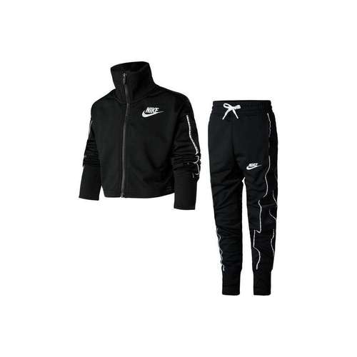 Nike Casual Повседневная Спортивная Одежда Детская Черная