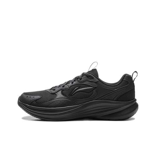Li-Ning Легкий ветер v2 Летний повседневный бег трусцой дышащий на платформе увеличение роста мягкий стабильный поддержка амортизация легкий отскок лоу-топы повседневный спринт городские кроссовки мужской черный