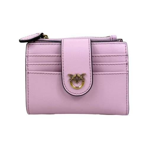 PINKO Кошелек из телячьей кожи женский светло-розовый