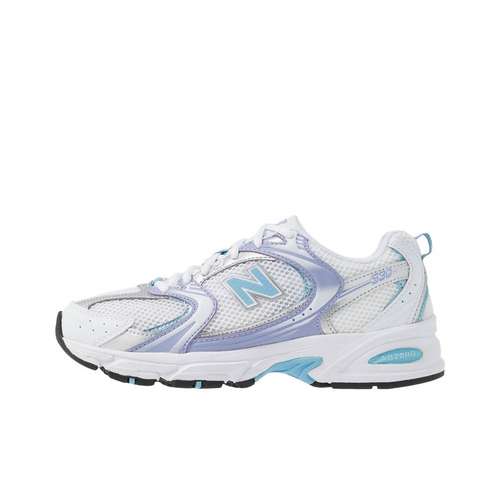 New Balance NB 530 Сетчатая ткань текстиль синтетическая кожа низкий топ беговые кроссовки унисекс белый фиолетовый