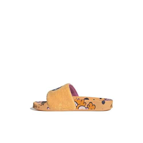 adidas originals Adilette Детские домашние тапочки Оранжевый Желтый