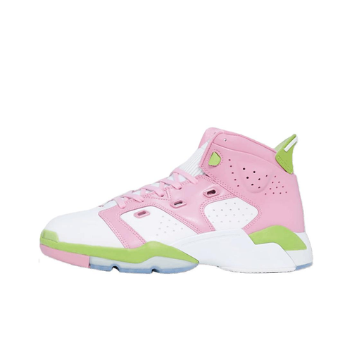 Jordan 6 17 23 Кожа Удобный и Легкий MID Топ Детские Баскетбольные Кроссовки Розовые Подростковые