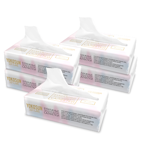 YOKOSUN Бумажные гигиенические салфетки крем-эффект