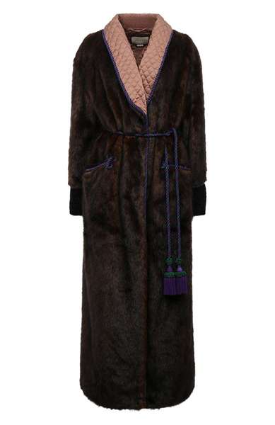 Шуба из экомеха