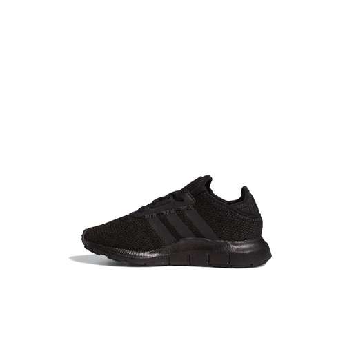 Adidas Originals Swift Run X Сетчатая ткань Дышащий Низкий Топ Детские беговые кроссовки Черный Детские Возраст 3-7 лет
