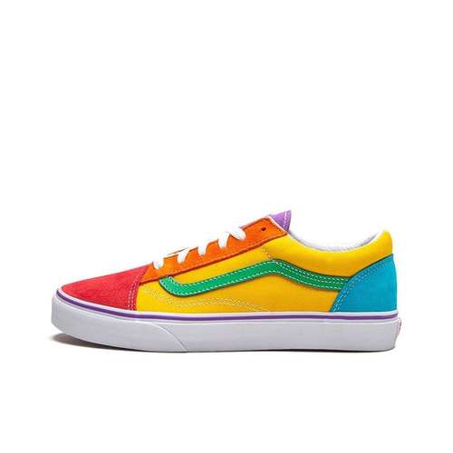 Vans Old Skool Повседневные Низкие Кеды для Детей Скейтбординг Многоцветные Подростковые