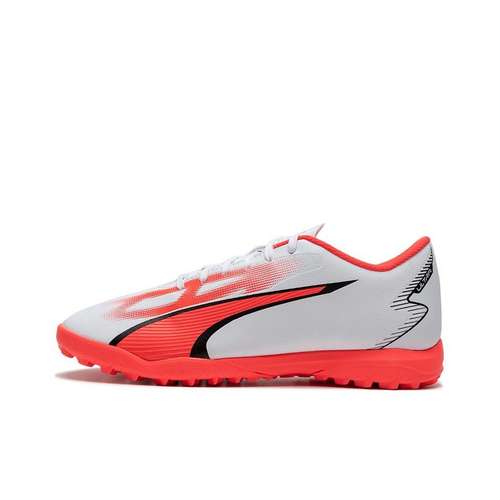 PUMA Ultra Play tf Шипы Устойчивые к абразиву Футбольные бутсы Мужские Белый Красный Черный