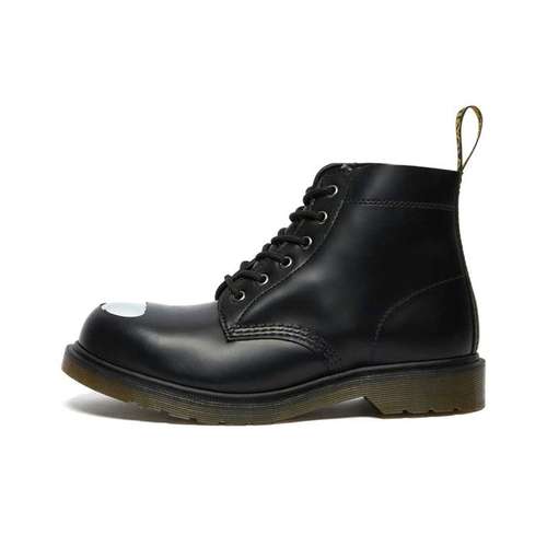 Dr.Martens 101 Кожаные Короткие Армейские Ботинки Унисекс Черные