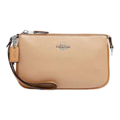 COACH Nolita Коровья кожа Сумка Клатч Маленькая Женская Бежевая Желтая