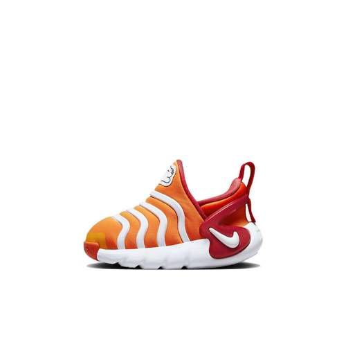 Nike Dynamo GO Устойчивый к истиранию Дышащая Низкая Обувь для Малышей Оранжевый Белый Для Младенцев и Малышей
