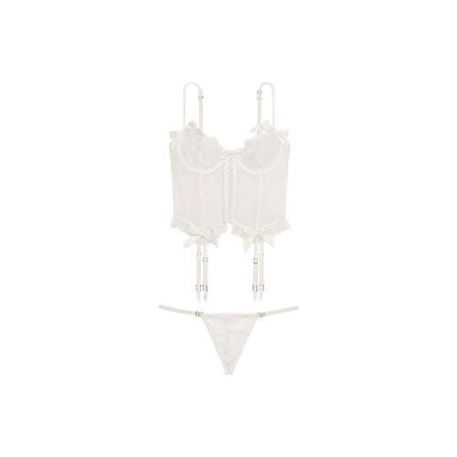 Victoria's Secret Very Sexy VS ArchivesRoseLaceCroppedCorsetSet Cw Комплект нижнего белья "Магия Цветок" Женское