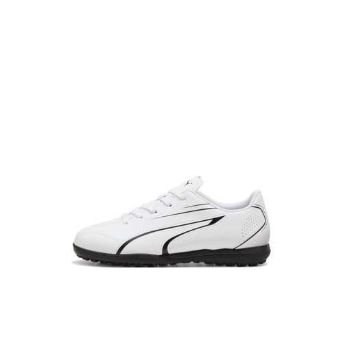 PUMA Низкие футбольные бутсы для детей белые и черные