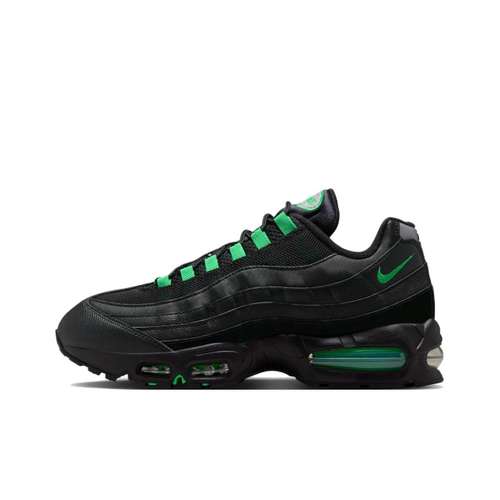 Nike Air Max 95 Устойчивые к истиранию Низкие повседневные беговые кроссовки Мужские Черные Зеленые